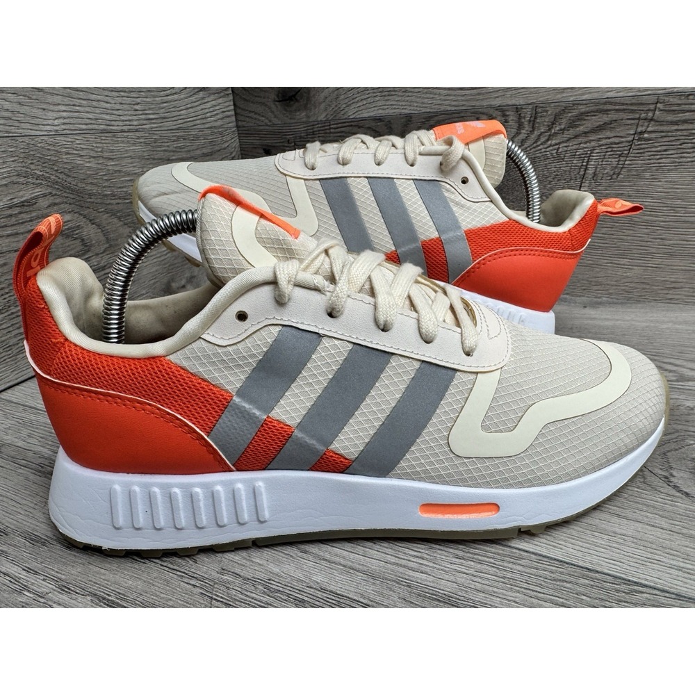 Adidas Women's Size 8.5 Multix Shoes  Orange/gray & Cream Colored Sneakers